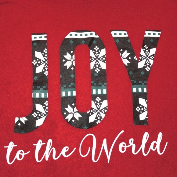 Extra large red JOY Christmas top - Picture 3 of 5
